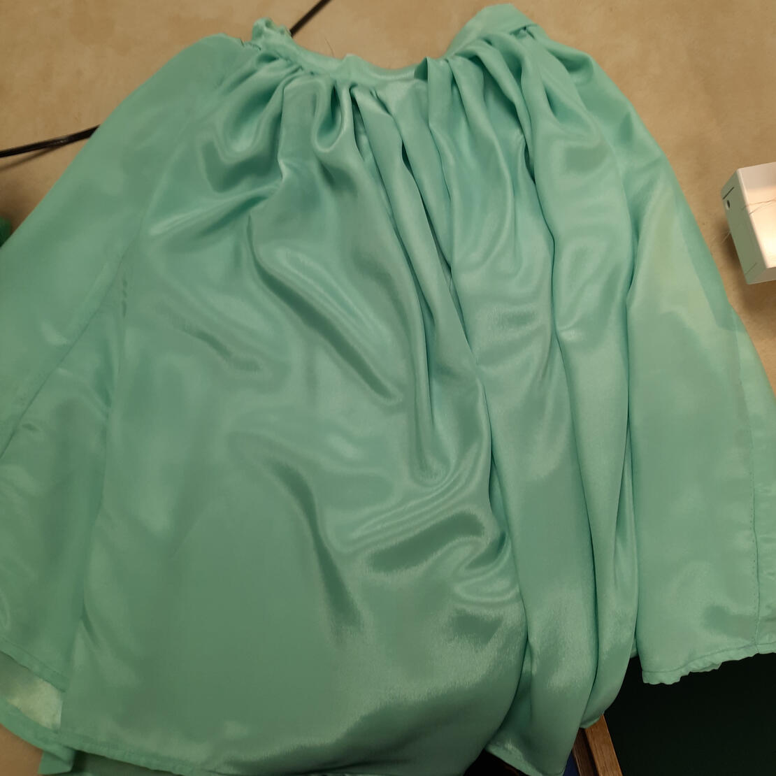 Skirt Gathering for a Shirley Temple actress at TAMUCC's Presidents Ball